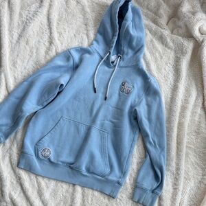 GOAT USA Light Blue Men's Pullover Hoodie Sweatshirt
